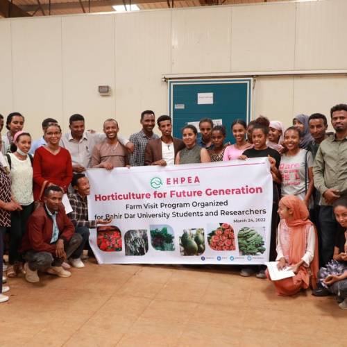 Bahirdar University Horticulture Department students, researchers and masters students spent a day at Bahirdar Fresh Plc. and Ethio Agri-Ceft Plc