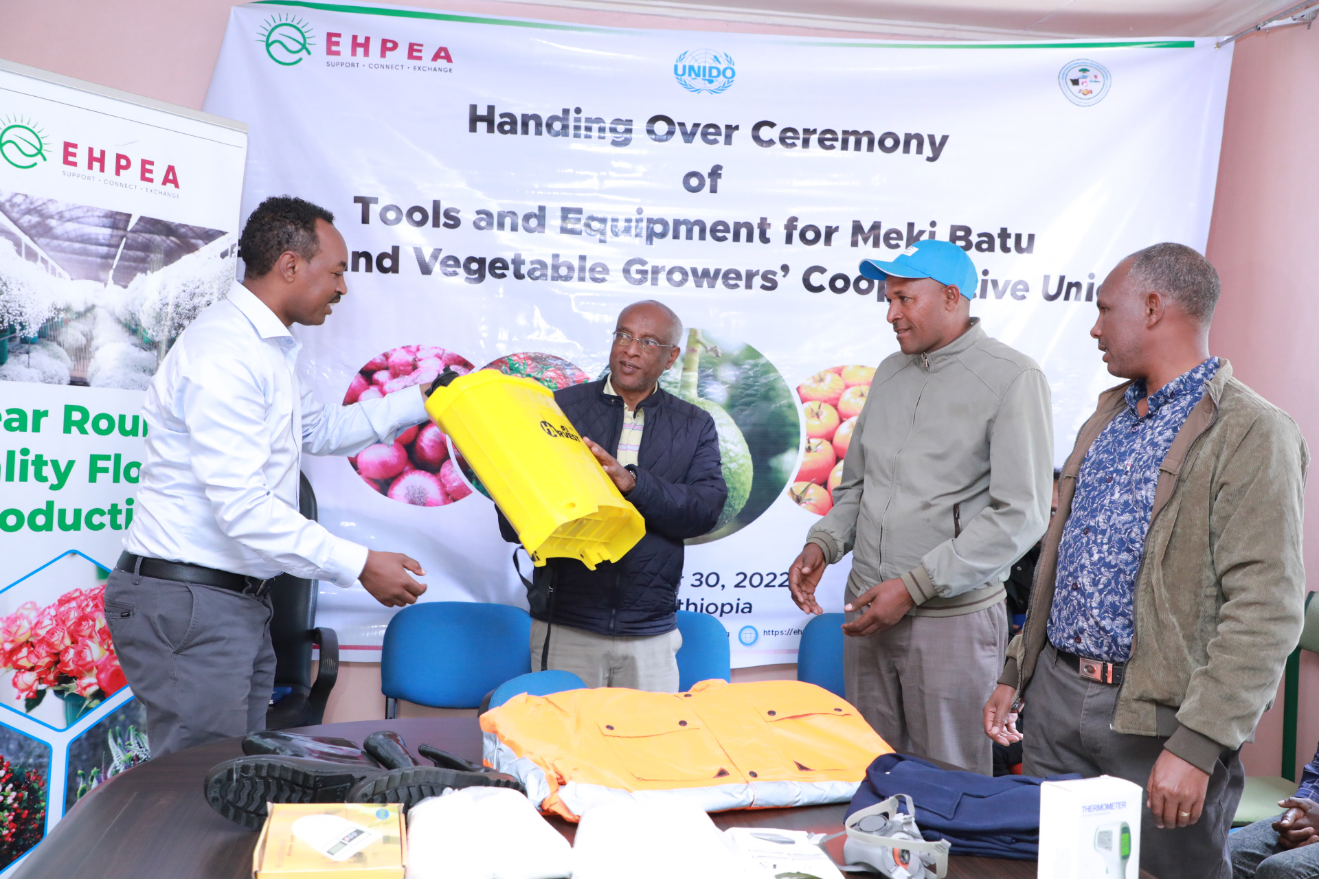 Supply of safety materials, tools and provision of training provided to Meki Batu Fruits and vegetables Growers’ Cooperative union