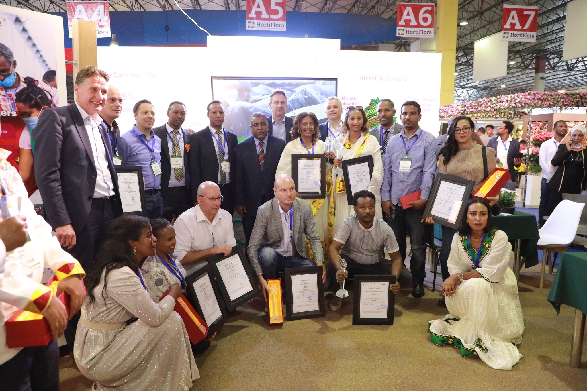 Gold Level Certified Farms Received Recognition From H.E Dr. Girma Amente