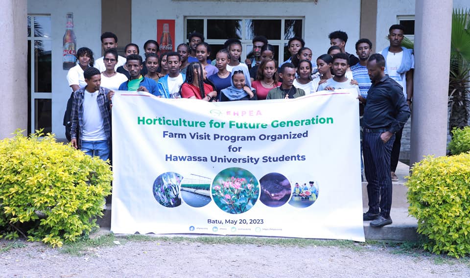 Farm Visit program hosted for hawassa university students at Batu.